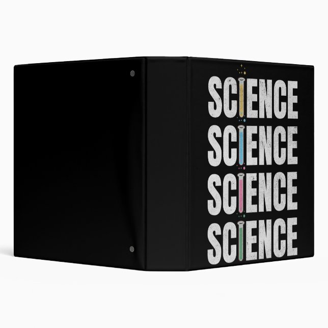 Science text design 3 ring binder (Background)