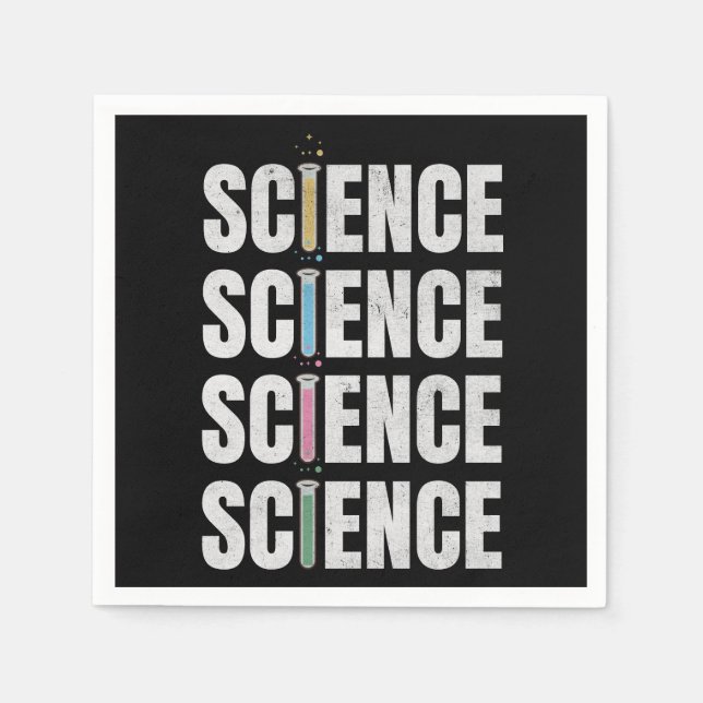 Science text design napkins (Front)