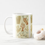Science Textbook Biology, Vintage Coral Animals Coffee Mug
