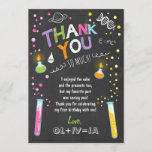 Science Thank You Card Experiment Birthday note<br><div class="desc">♥ A cute and fun birthday thank you card to thank your guests! Science theme.</div>