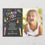 Science Thank You Card Experiment Birthday note<br><div class="desc">♥ A cute and fun birthday thank you card to thank your guests! Science theme.</div>