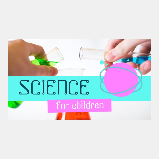 Science-themed design with vector atom YouTube banner (Front)