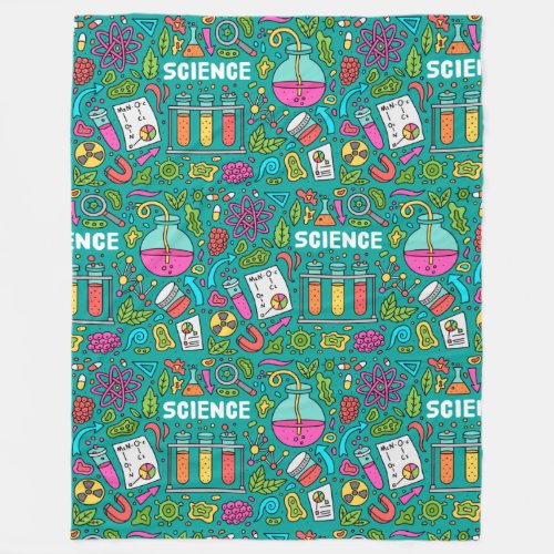 Science Themed Fleece Blanket