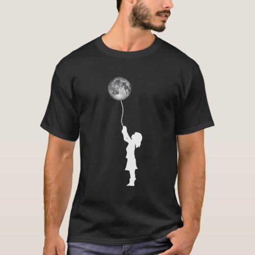 Science Too Moon Space Balloon T_Shirt