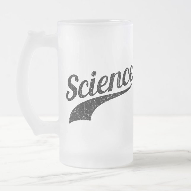 Science - True Believer Frosted Glass Beer Mug (Left)