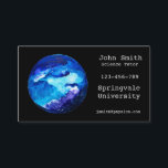 Science tutor business card<br><div class="desc">A stylish and professional business card for a science tutor or teacher. This card would be suitable for a freelance professional in the Science education industry. It is fully customisable to include your personal details including qualifications and area of expertise. Features an illustration of a blue planet</div>