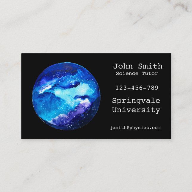  Science tutor business card (Front)