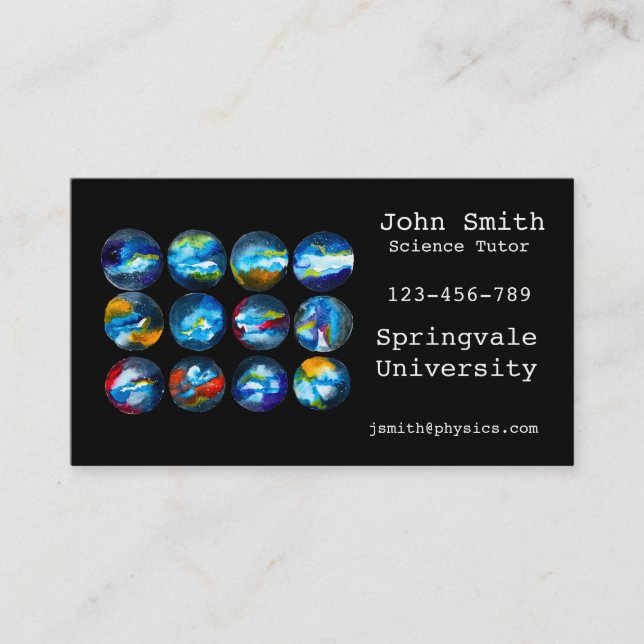  Science tutor business card (Front)