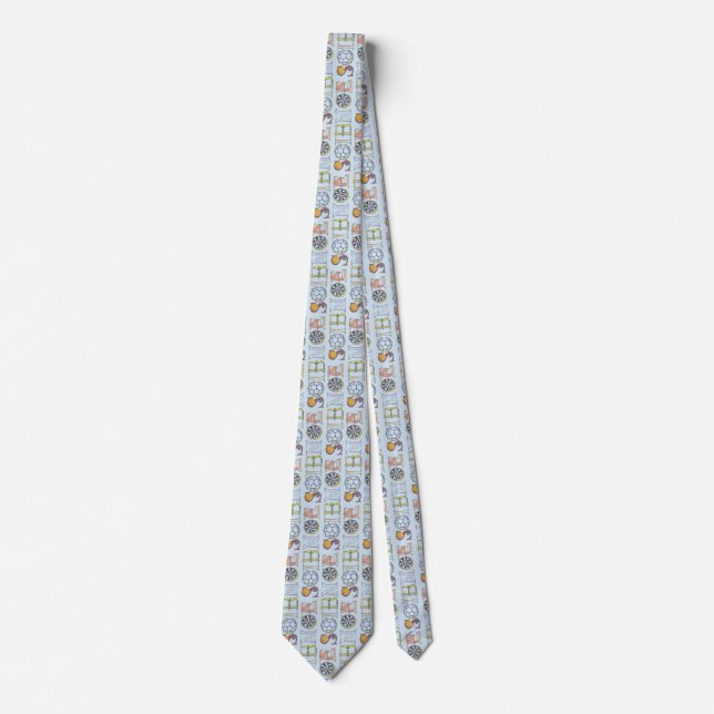 Science typography neck tie (Front)