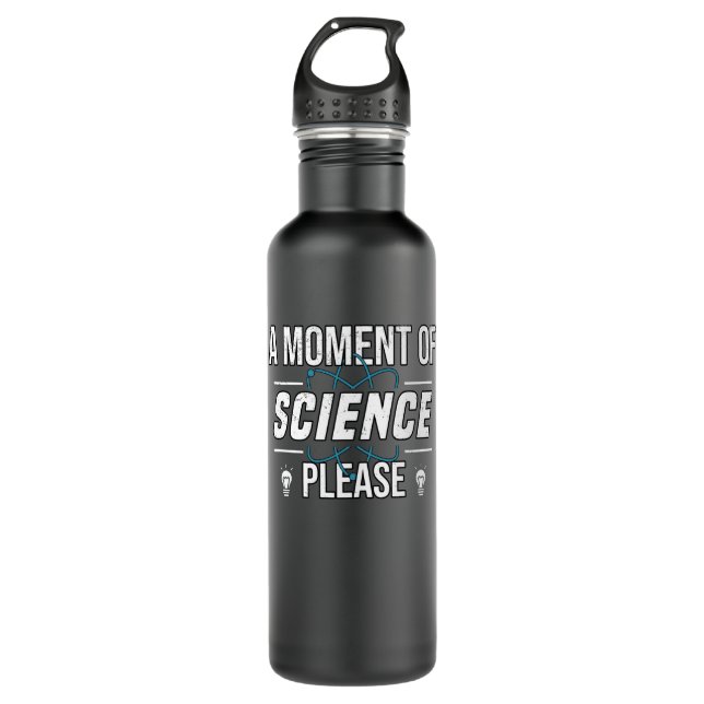 Science University Student Physics Electron Stainless Steel Water Bottle (Front)