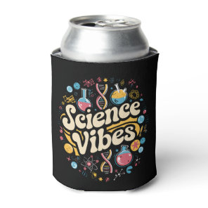 Science Vibes Groovy First Day of Back To School  Can Cooler