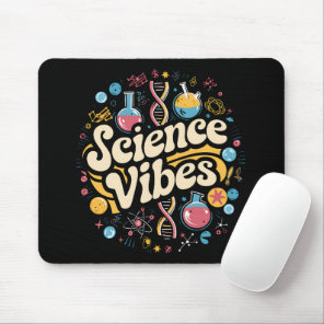 Science Vibes Groovy First Day of Back To School  Mouse Pad