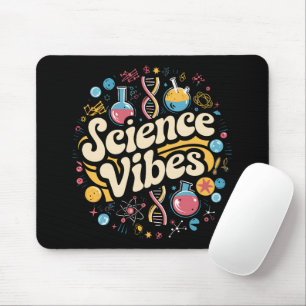Science Vibes Groovy First Day of Back To School  Mouse Pad
