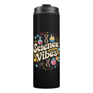 Science Vibes Groovy First Day of Back To School  Thermal Tumbler