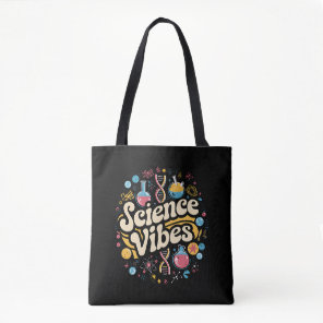Science Vibes Groovy First Day of Back To School  Tote Bag