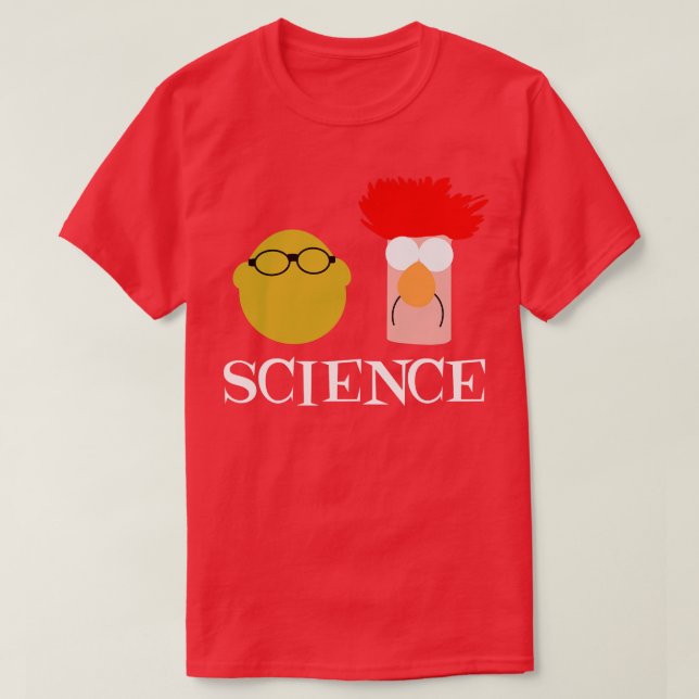 Science with Bunsen and Beaker T-Shirt (Design Front)