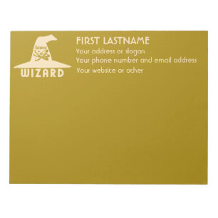 Science Wizard custom color notepad