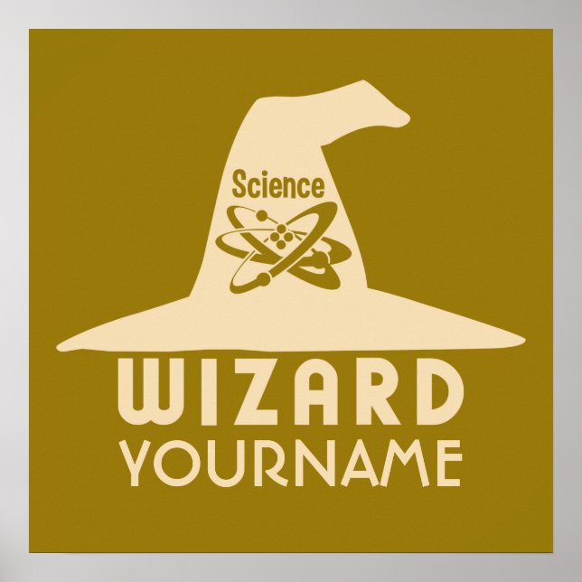 Science Wizard custom color poster (Front)