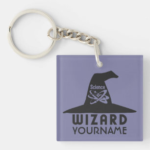 Science Wizard custom key chain