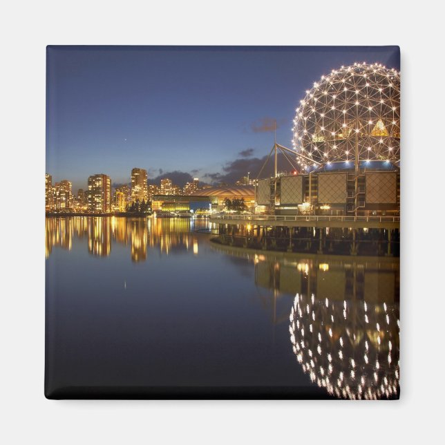 Science World and CBD reflected in False Creek, Magnet (Front)
