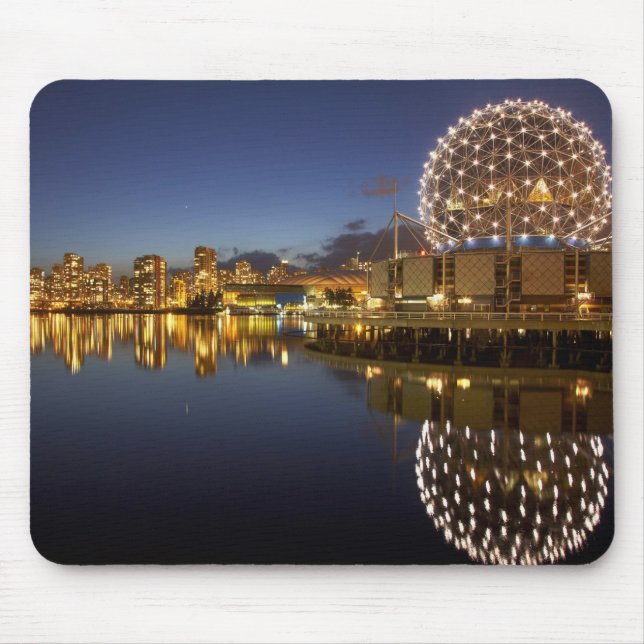 Science World and CBD reflected in False Creek, Mouse Pad (Front)