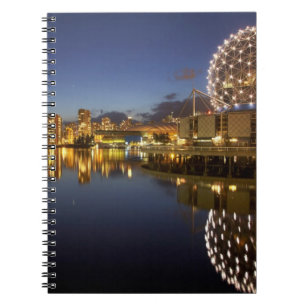 Science World and CBD reflected in False Creek, Notebook