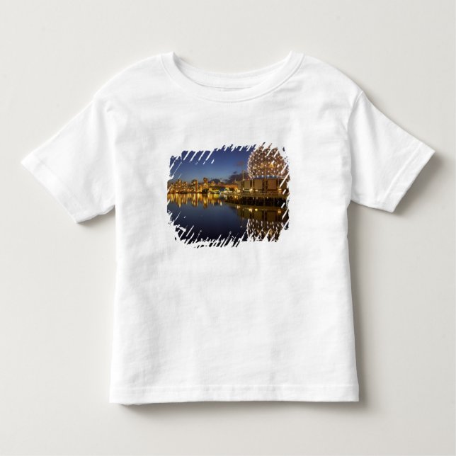 Science World and CBD reflected in False Creek, Toddler T-shirt (Front)