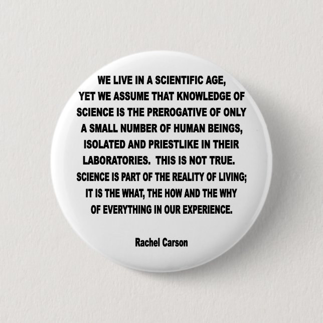 scientific age pinback button (Front)