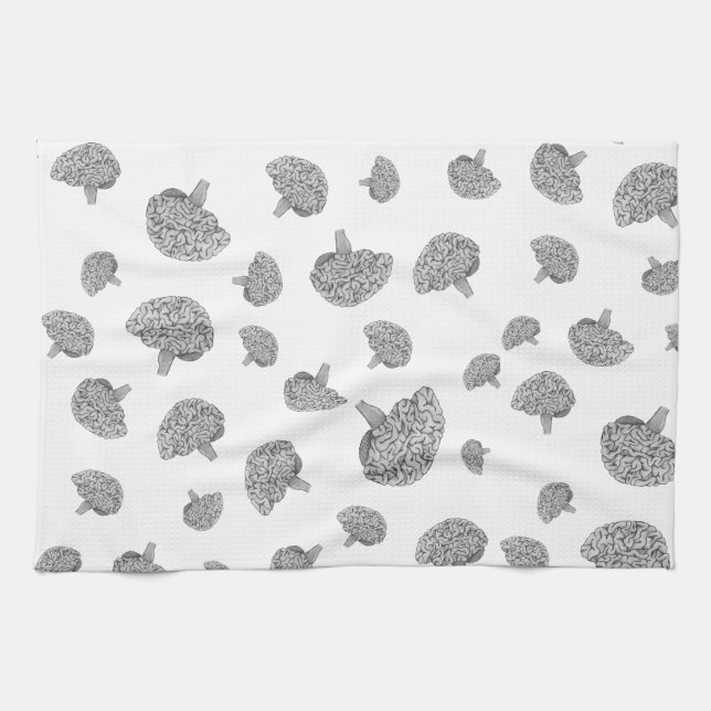 Scientific Brain Kitchen Towel (Horizontal)