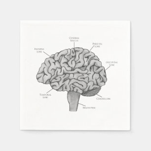 Scientific Brain Napkins