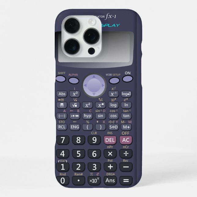 Scientific calculator iphone case (Back)