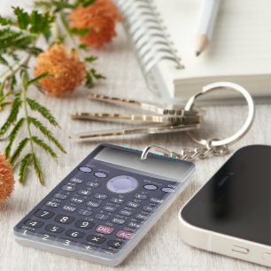 Scientific calculator keychain