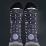 Scientific calculator socks<br><div class="desc">Old times scientific calculator</div>