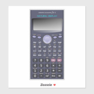 Scientific calculator sticker