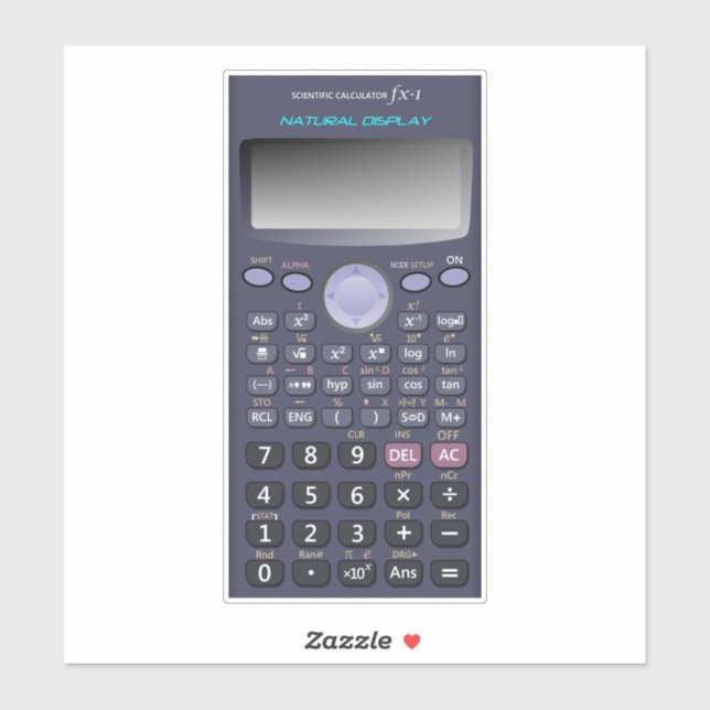 Scientific calculator sticker (Sheet)