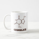 Scientific Chocolate Element Theobromine Molecule Coffee Mug<br><div class="desc">Fits right in with the periodic table of your belly.</div>