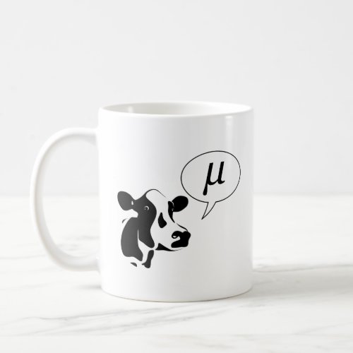 Scientific Cow Goes Mu  Coffee Mug