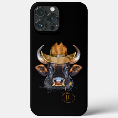 Scientific Cow Goes Mu _ Funny Math Pun iPhone 13 Pro Max Case