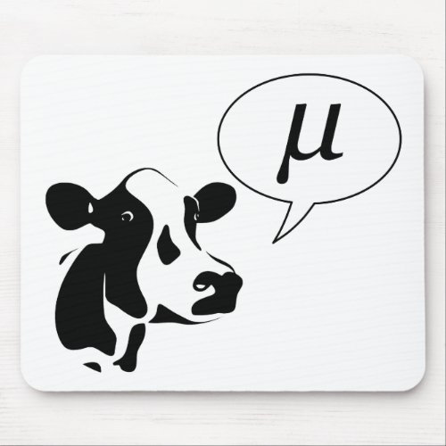 Scientific Cow Goes Mu Mouse Pad