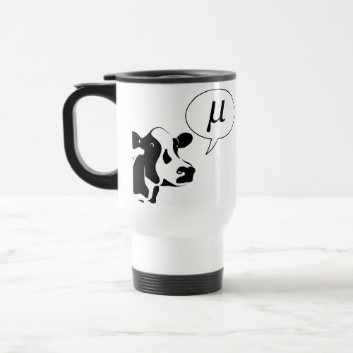 Scientific Cow Goes Mu Travel Mug