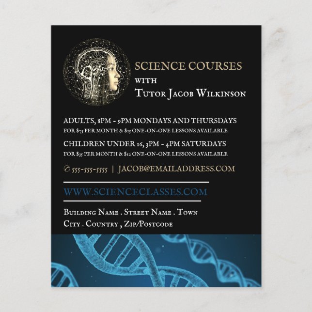 Scientific Design, Science Course Advertising Flyer (Front)