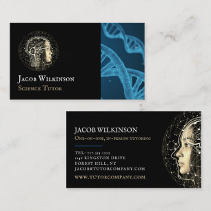Scientific Design, Science Tutor, Teacher Business Card