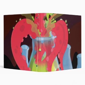 Scientific experiment flask Monster 3 Ring Binder