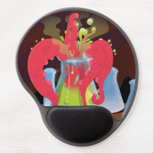 Scientific experiment flask Monster Gel Mouse Pad