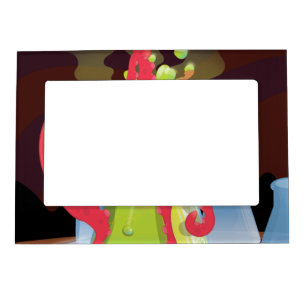 Scientific experiment flask Monster Magnetic Photo Frame