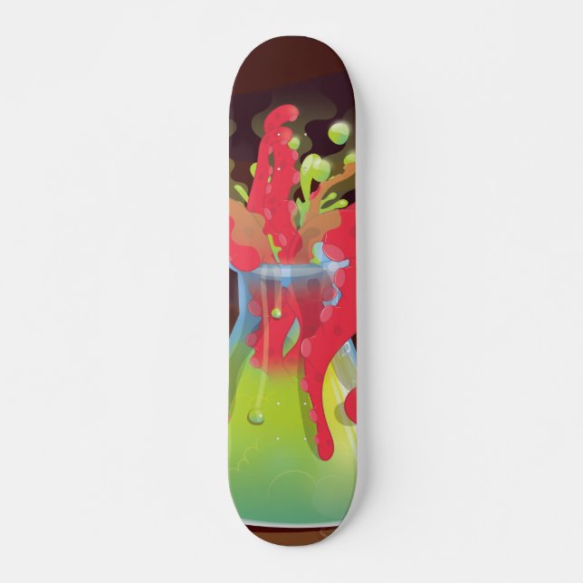 Scientific experiment flask Monster Skateboard Deck (Front)