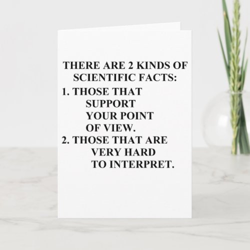 scientific facts card