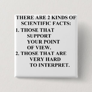 scientific facts pinback button