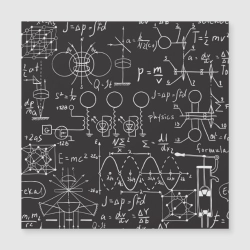 Scientific Formulas Chalkboard Calculations Patte