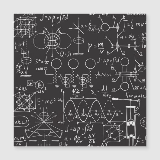 Scientific Formulas: Chalkboard Calculations Patte (Front)